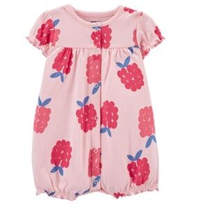 CARTER's:  Baby Girl's CHERRY Snap-up Romper / Onesie